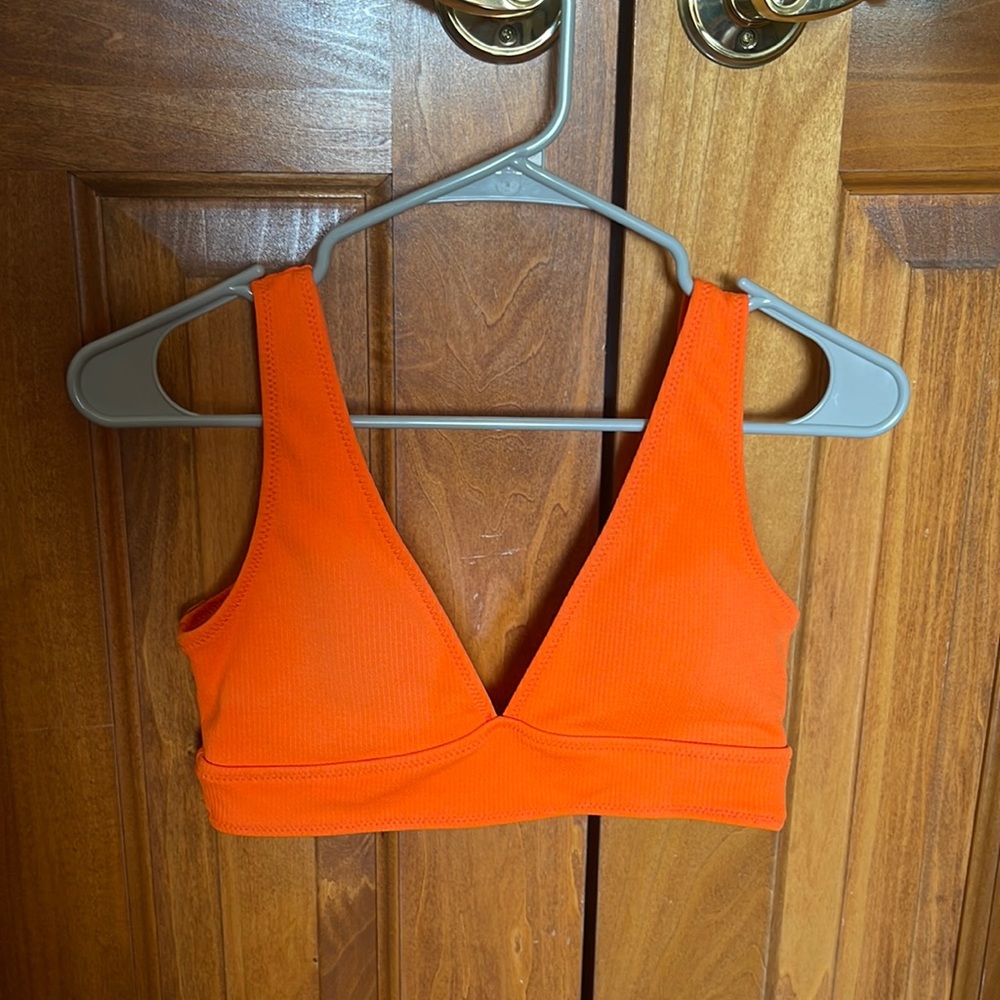 Orange bikini top